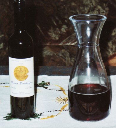 Blauer Bernburger Wein Jahrgang 2004
